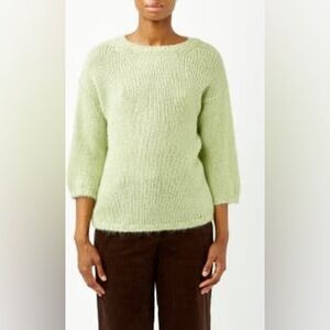 Anthropologie Indi & Cold Lime Green Sweater, Size XS